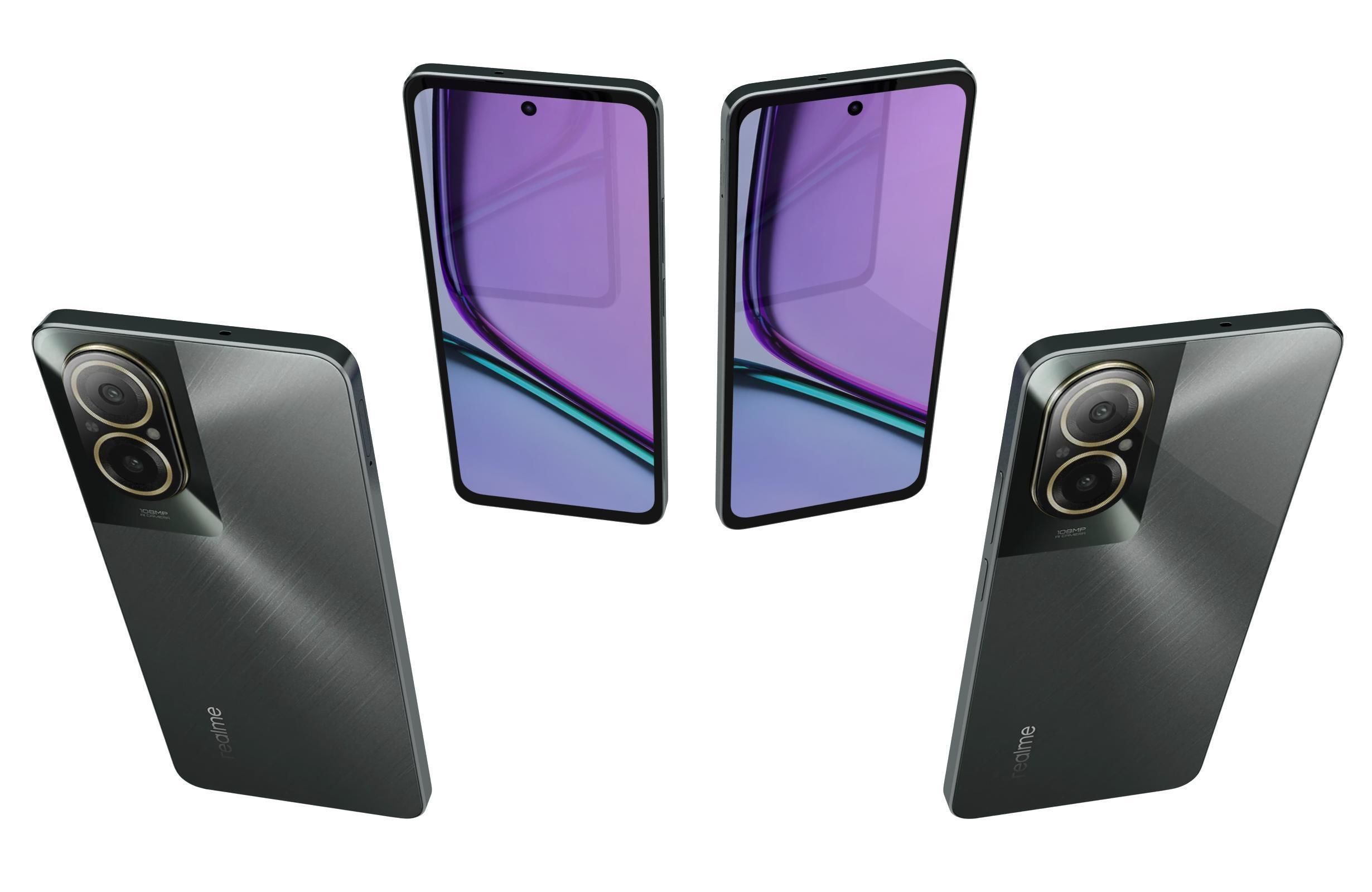 Realme C67 4G Black 3D model_4