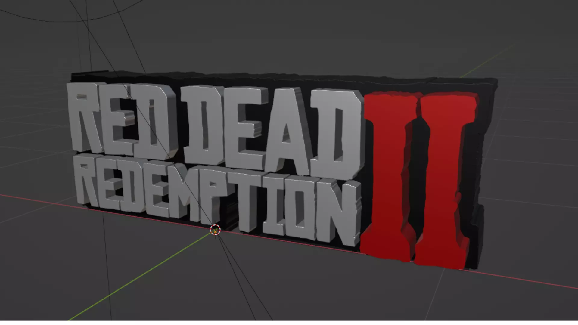 Red Dead Redemption II Logo 3D print model