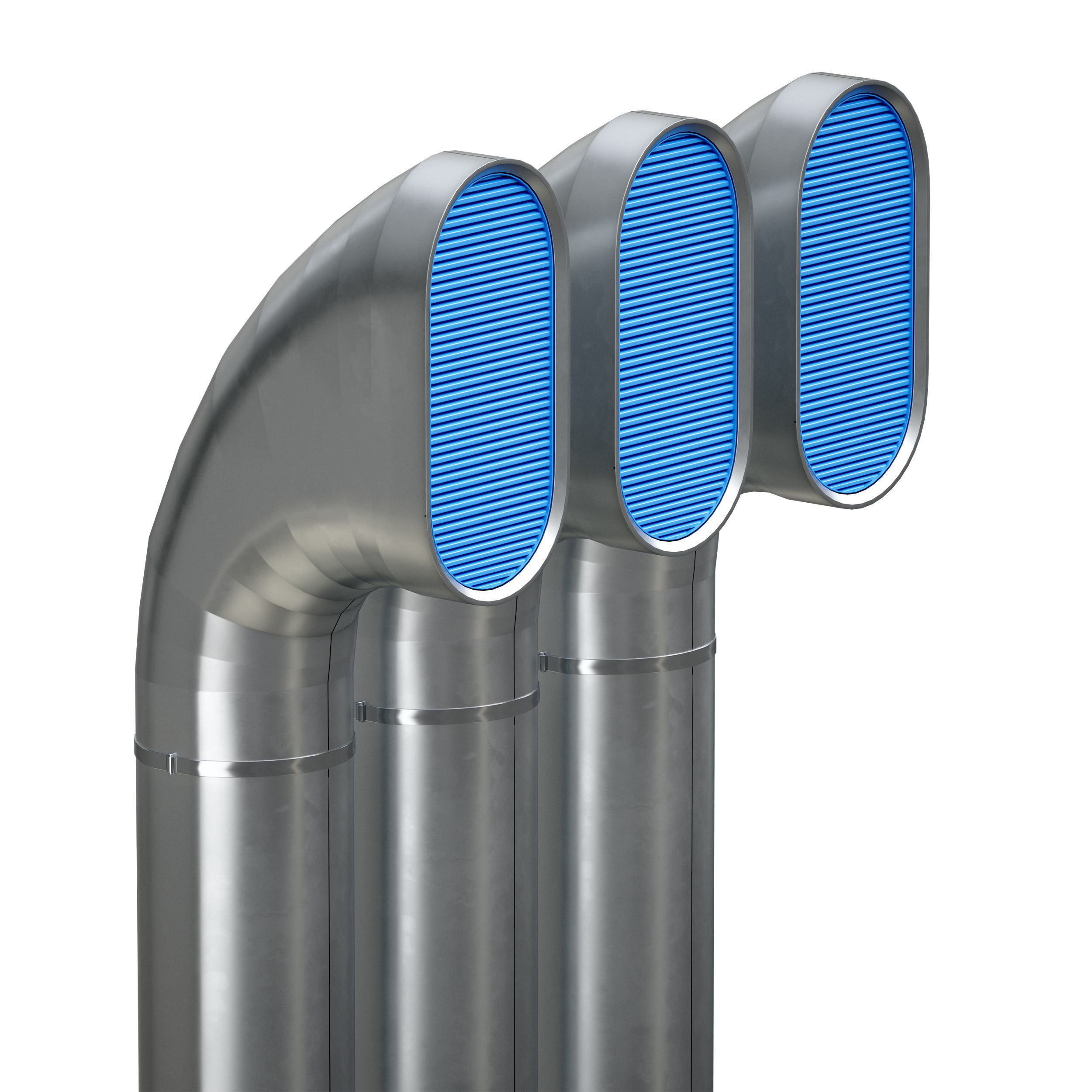 Ventilation pipe 3D model_2