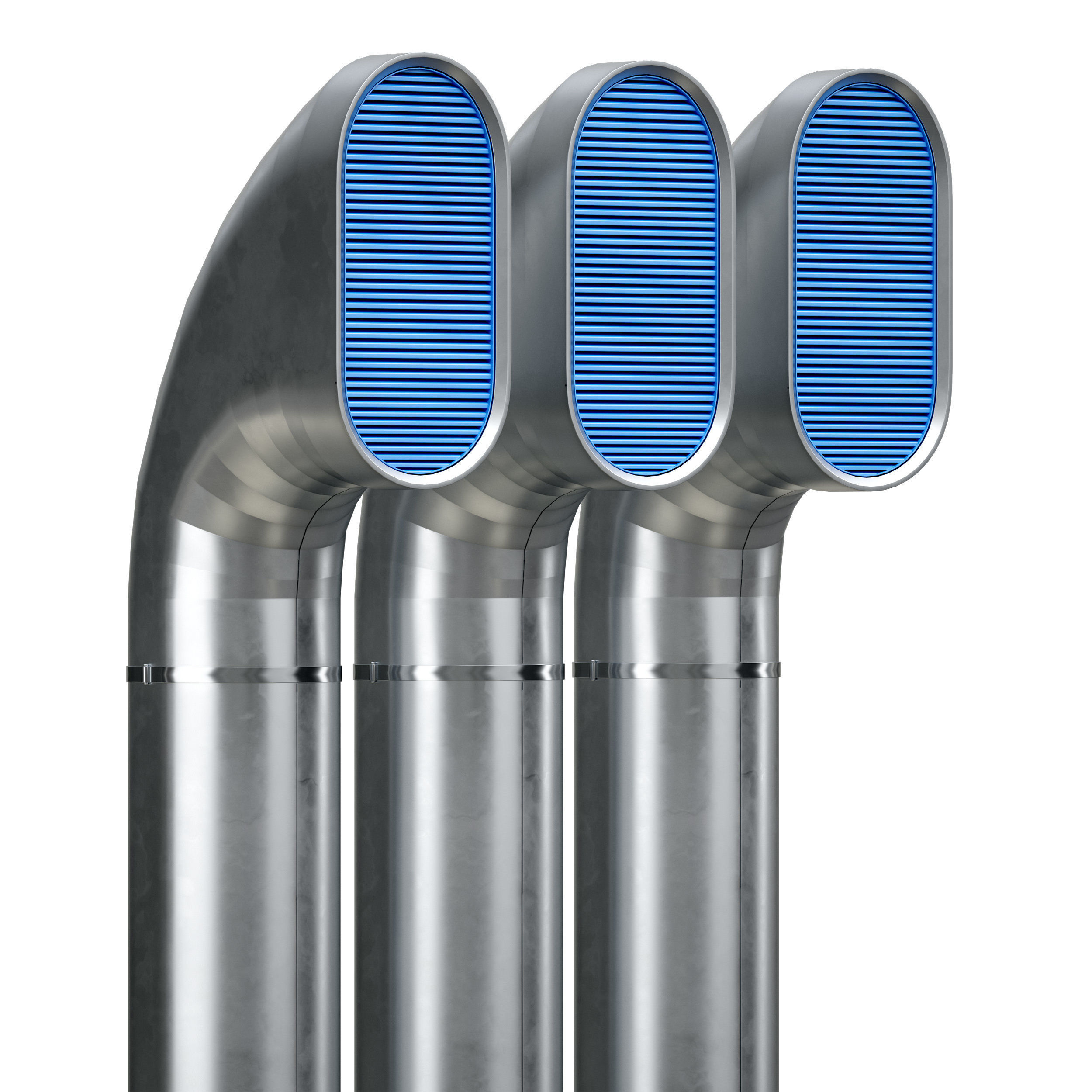 Ventilation pipe 3D model_1
