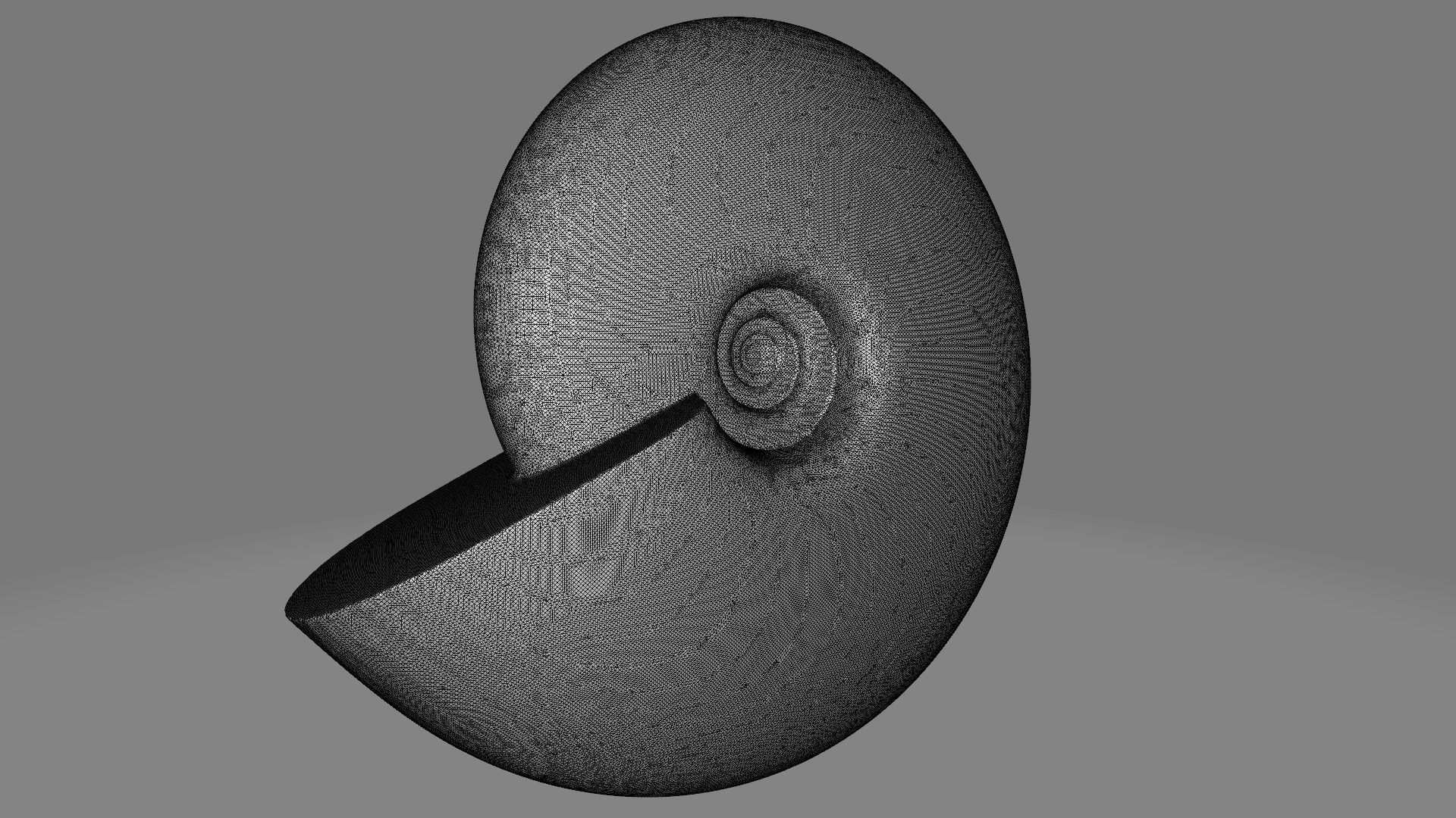 Discocone shell smooth surface 3D print model_8