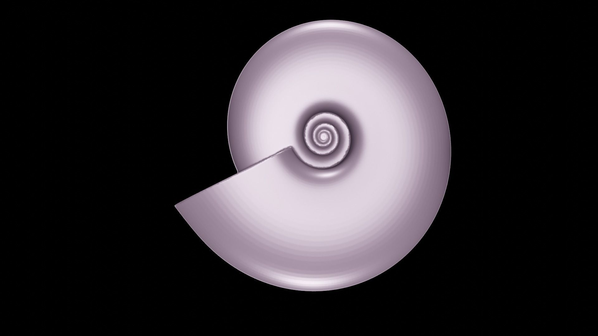 Discocone shell smooth surface 3D print model_1