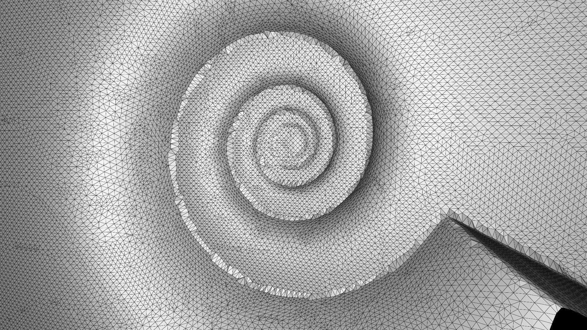 Discocone shell smooth surface 3D print model_11