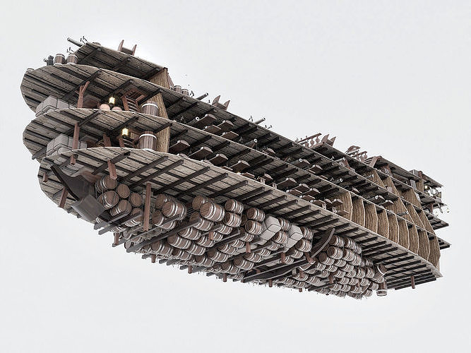 This 3D Galleon includes a fully detailed interior 02