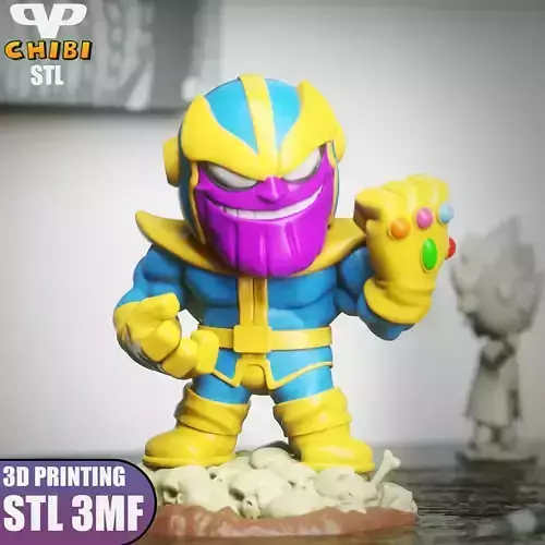 Thanos Chibi STL for 3D Printing ChibiSTL 3DXM