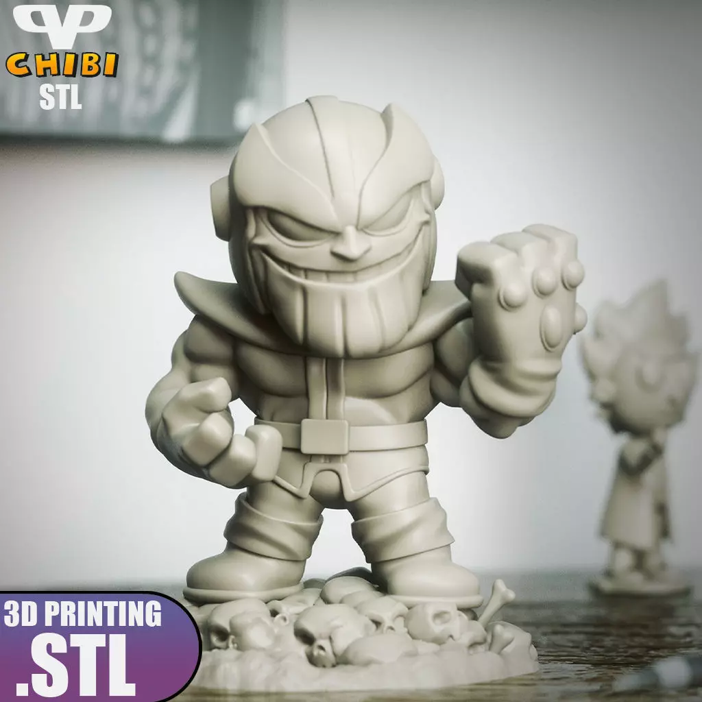 Thanos Chibi STL for 3D Printing ChibiSTL 3DXM 3D print model_3