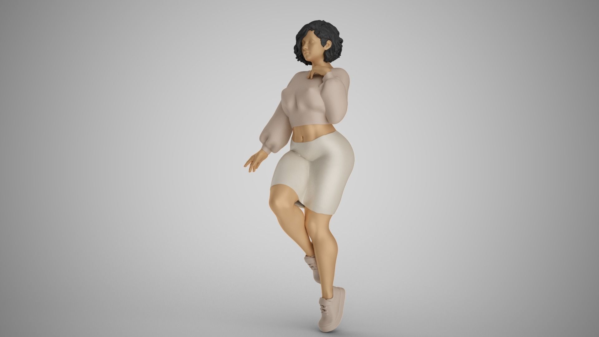 City Girl 3D print model_10