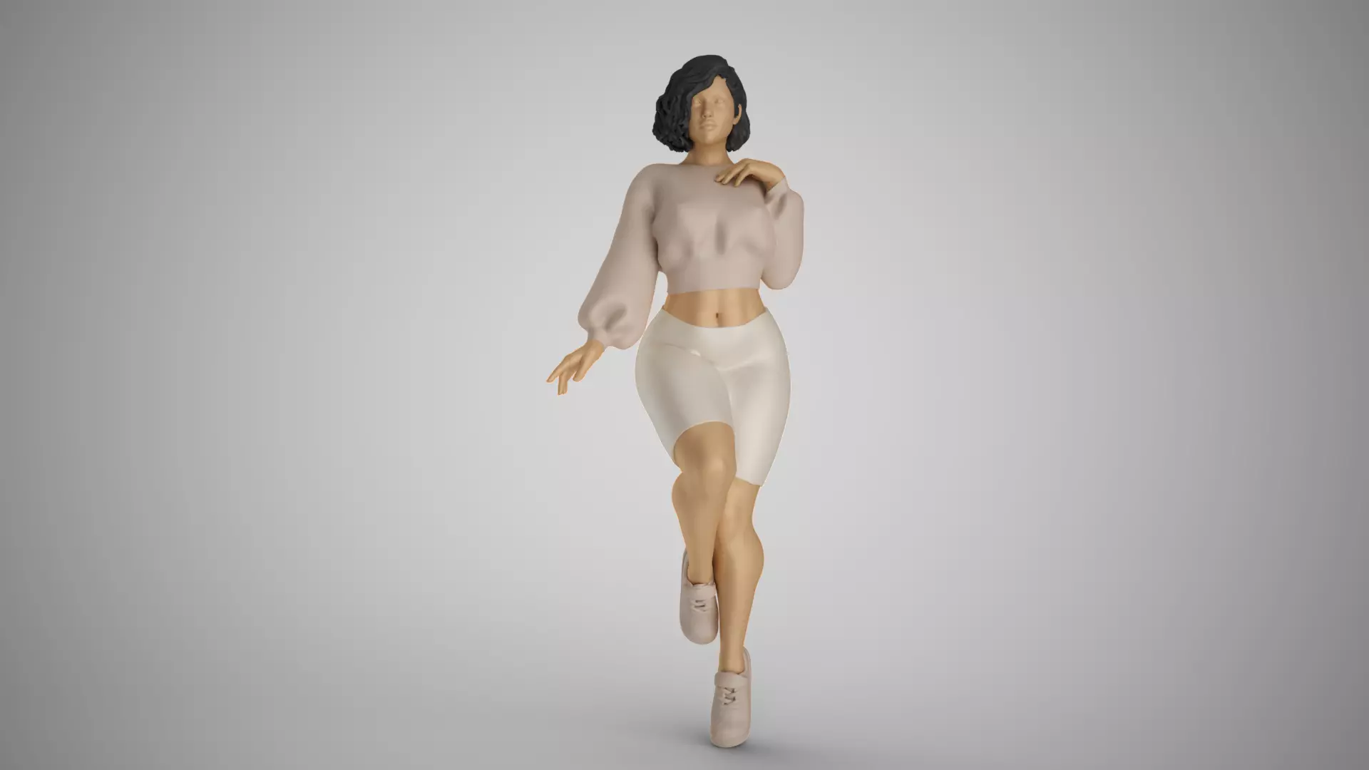 City Girl 3D print model_0