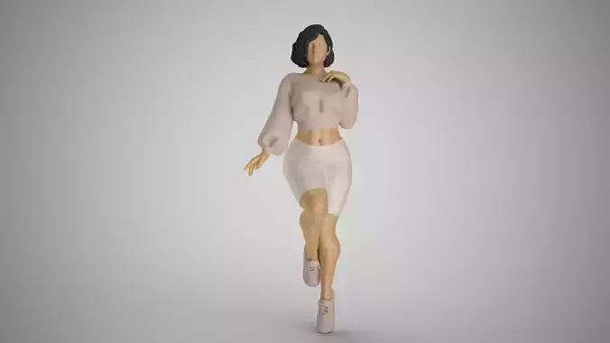 City Girl 3D print model