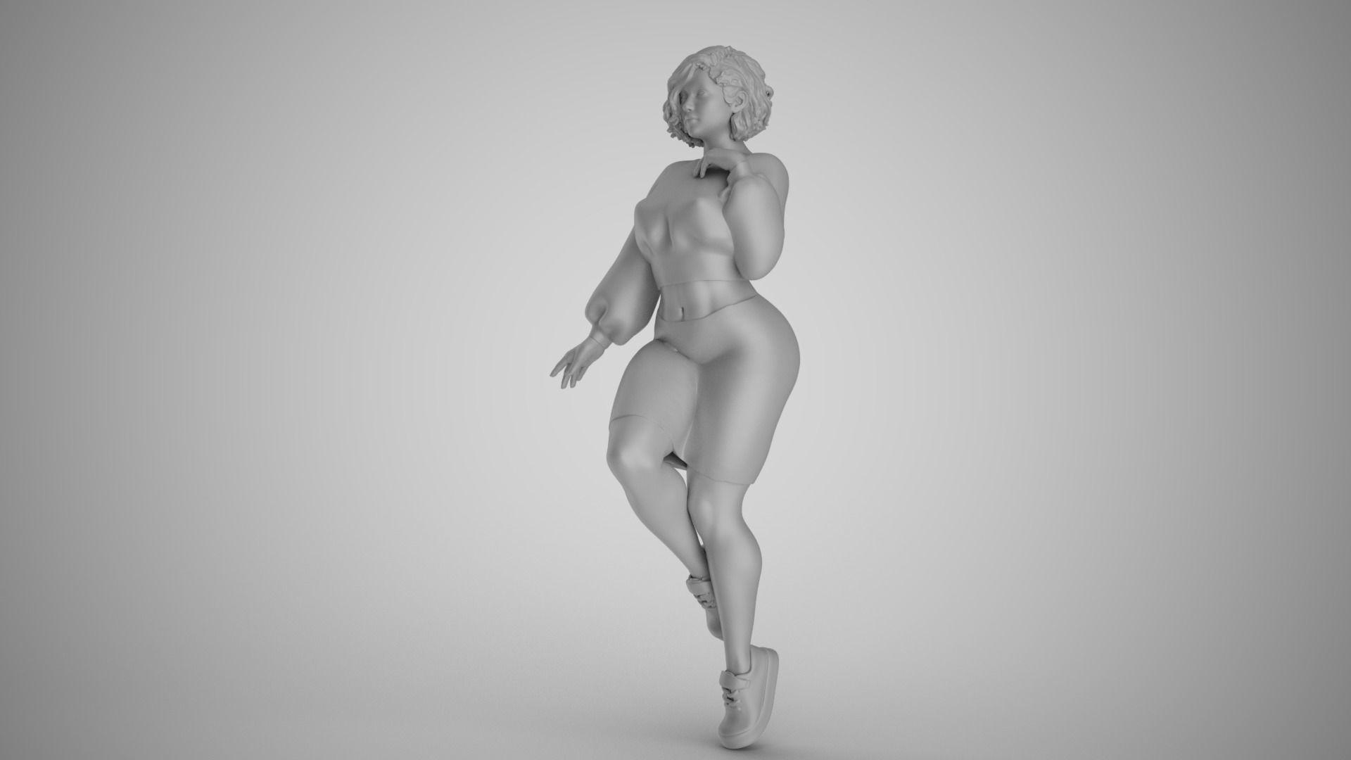 City Girl 3D print model_18