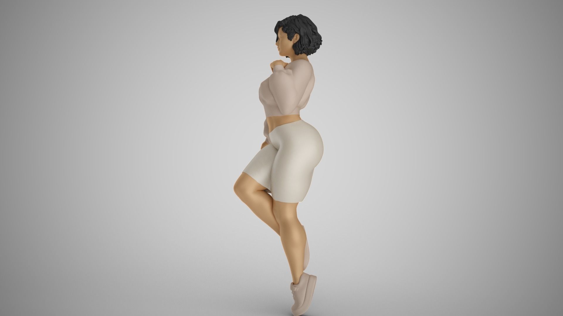 City Girl 3D print model_15