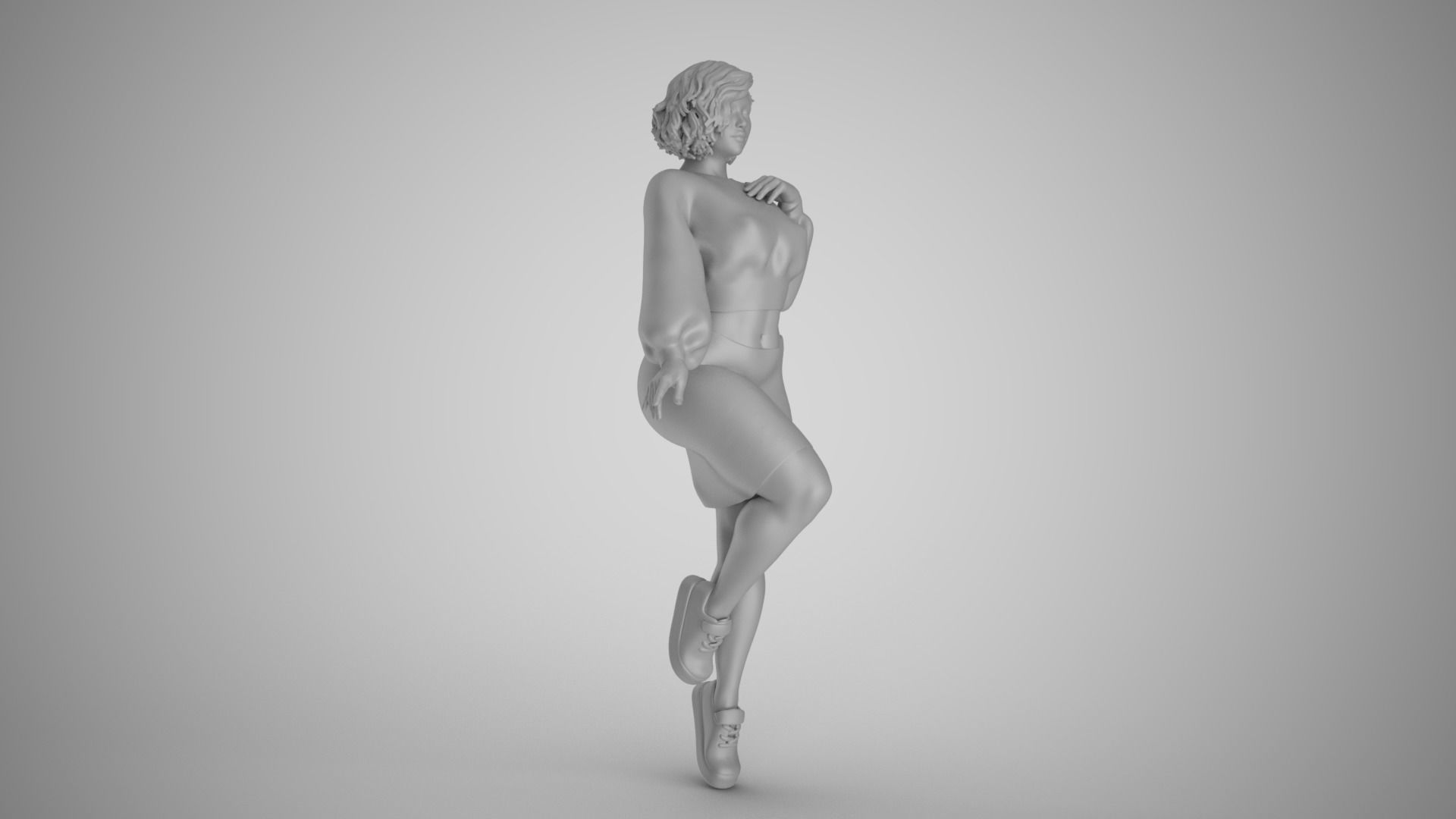 City Girl 3D print model_20