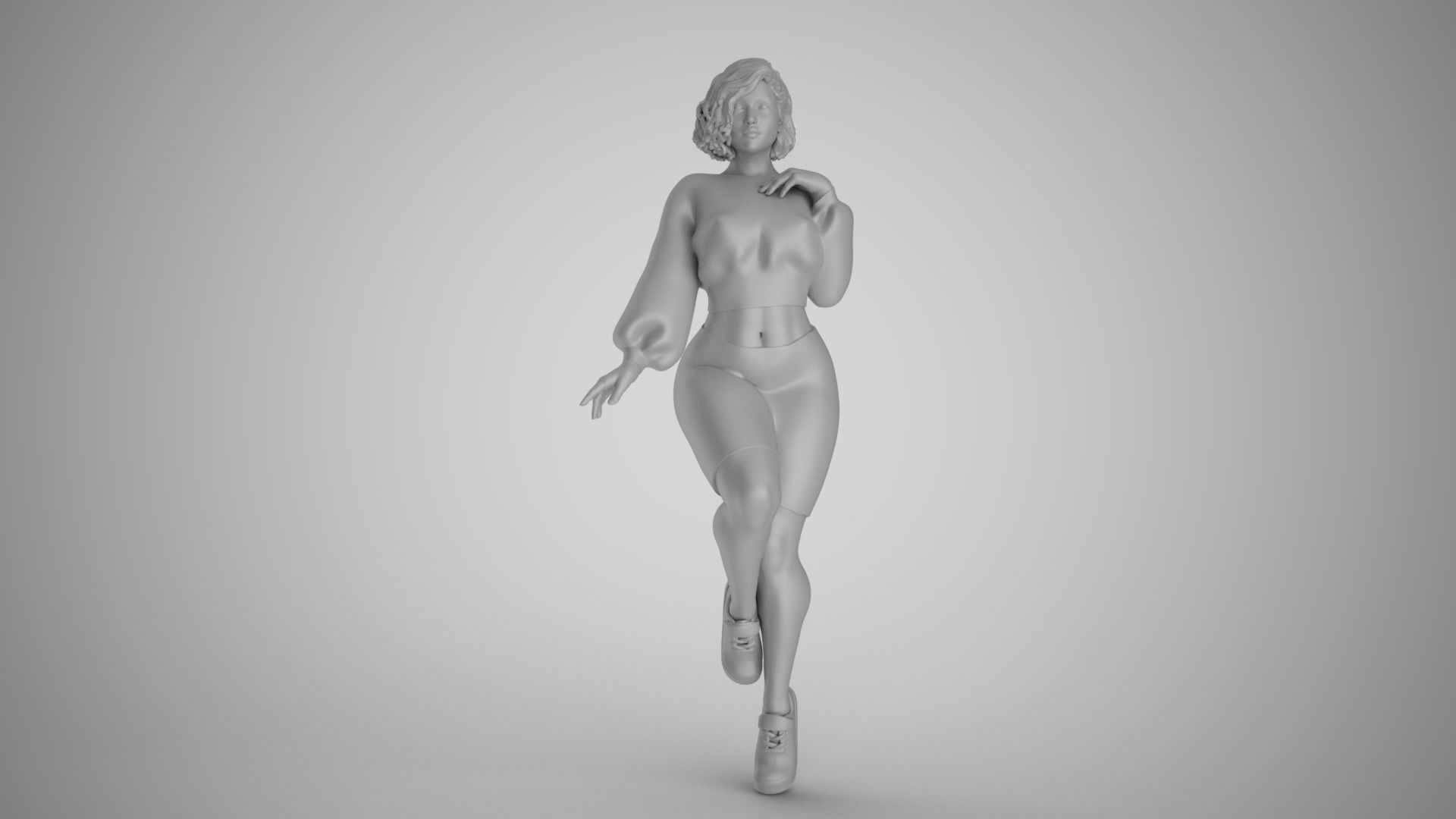 City Girl 3D print model_21