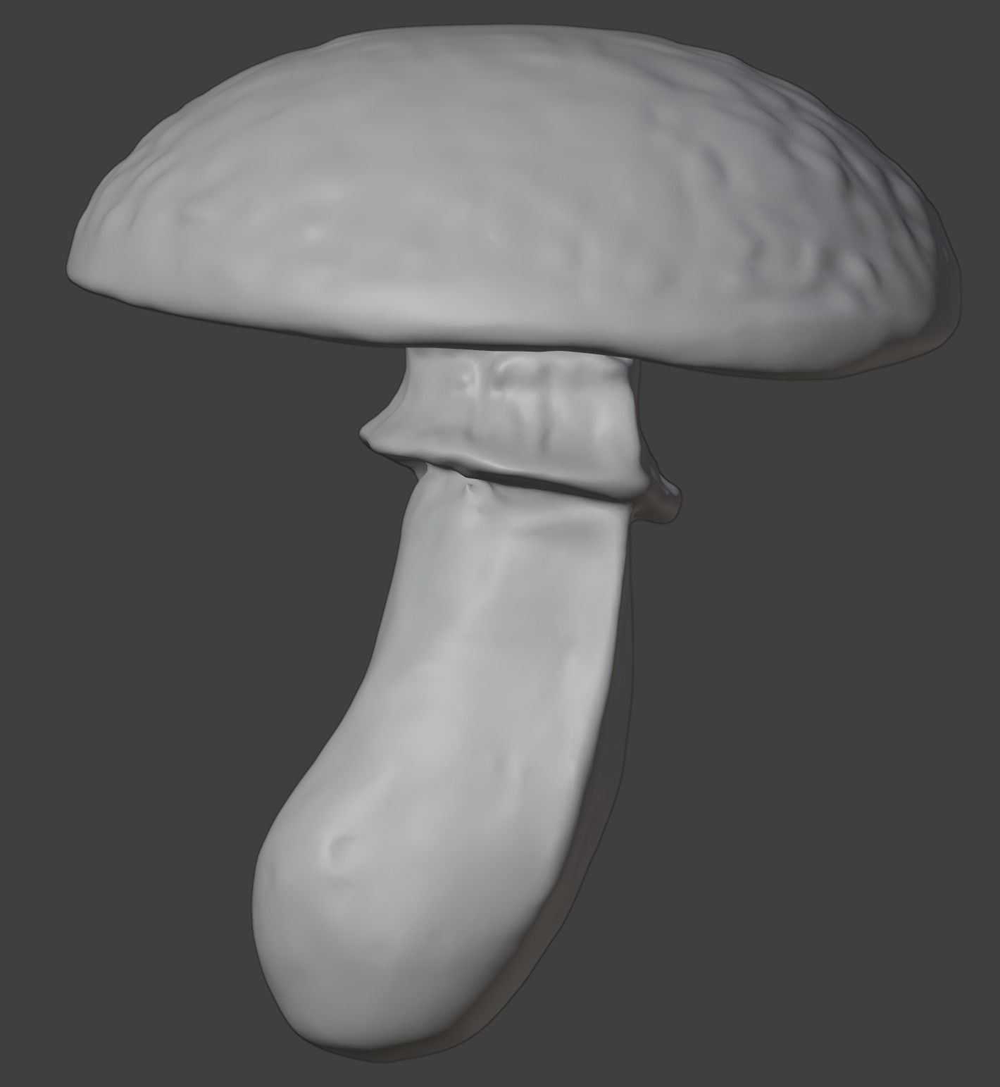 Realistic high quality red fungus - Mushroom 3D model_5