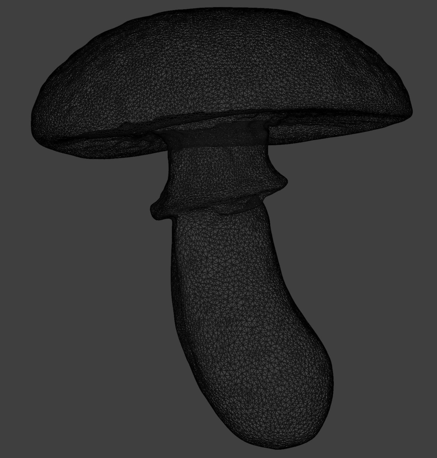 Realistic high quality red fungus - Mushroom 3D model_3