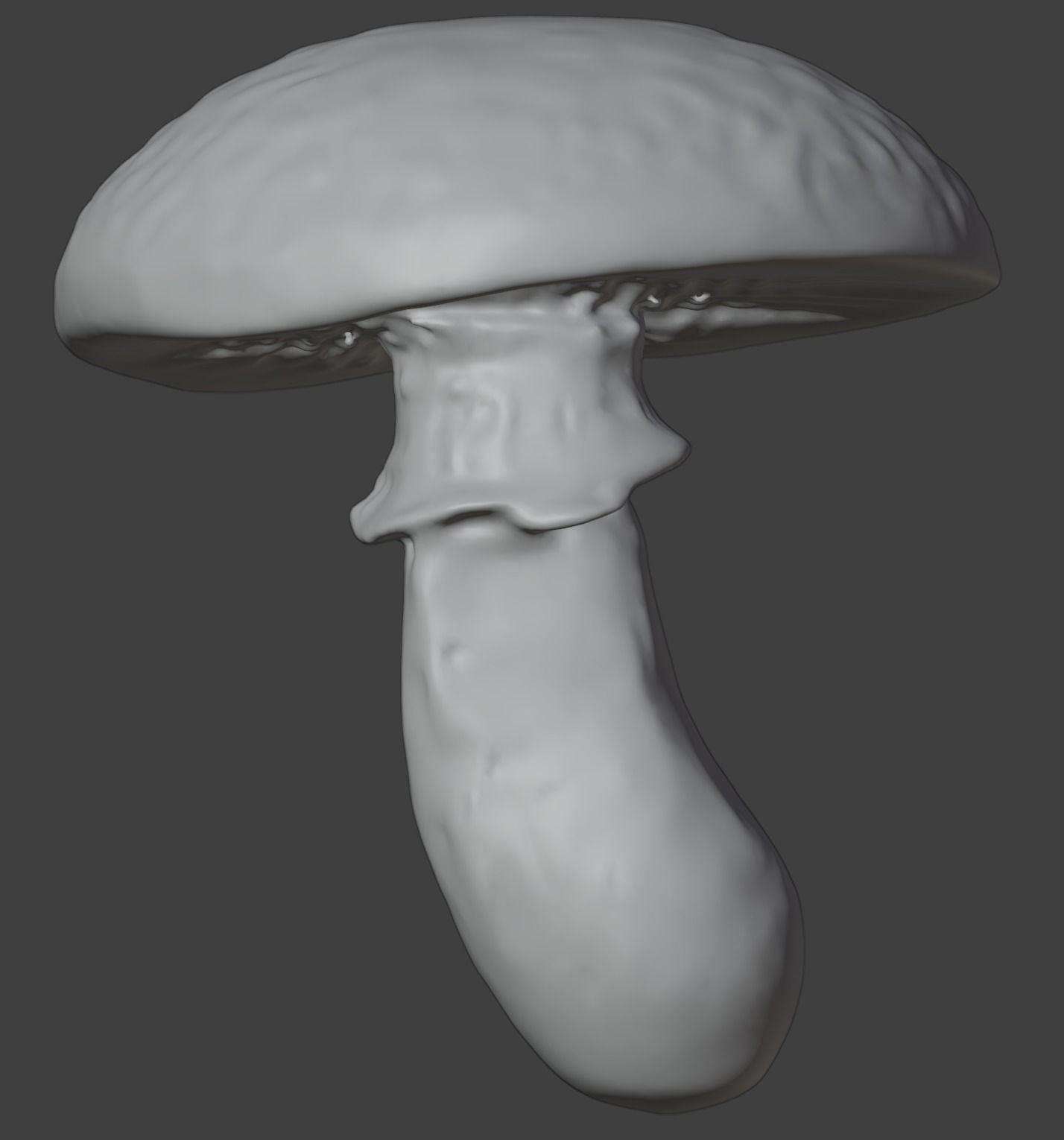 Realistic high quality red fungus - Mushroom 3D model_7