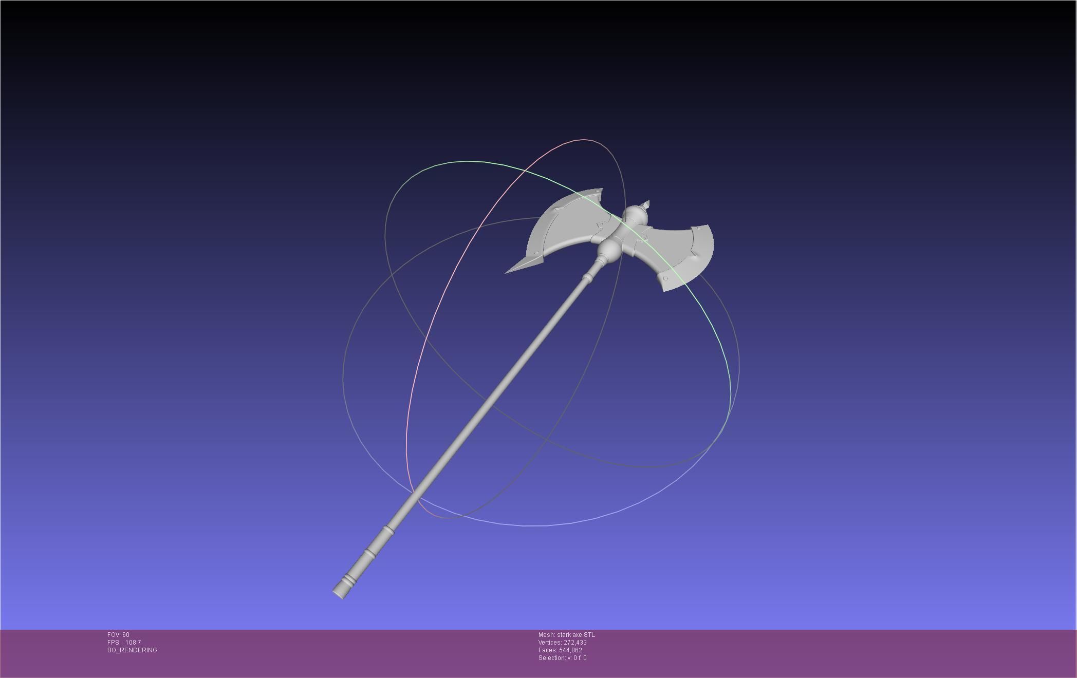 Frieren Stark Axe Printable Model 3D model 3D printable | CGTrader