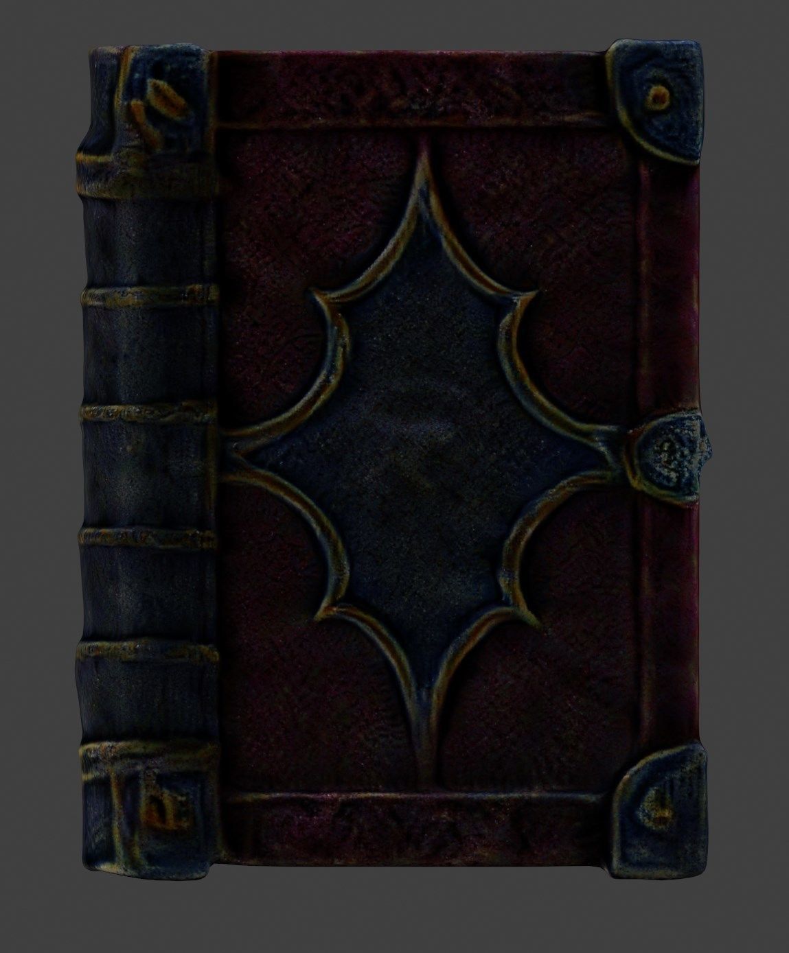 Realistic high quality magical spellbook - Book 3D model_12