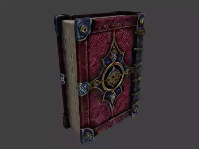 Realistic high quality magical spellbook - Book 3D model