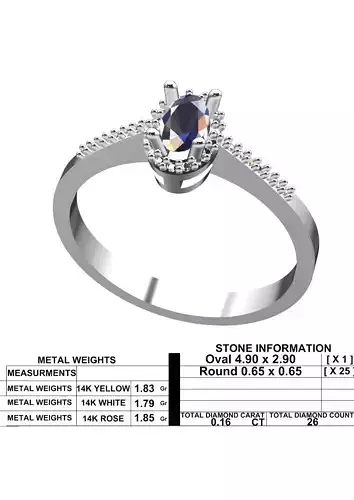 Oval Halo Diamond Engagement Ring 3DM STL CAD File Included