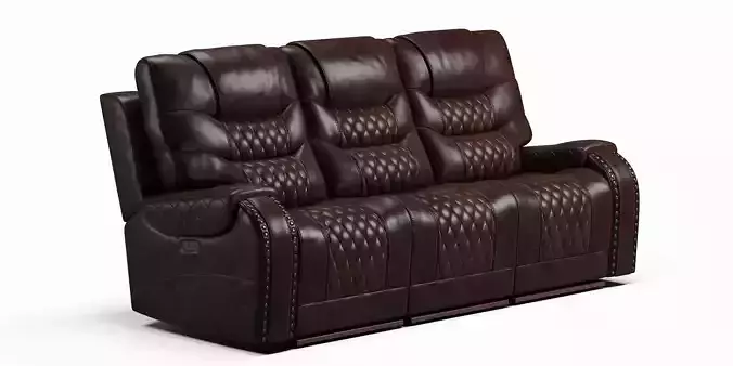 Sandia Leather Power Reclining Sofa Chair Recliner Armchair