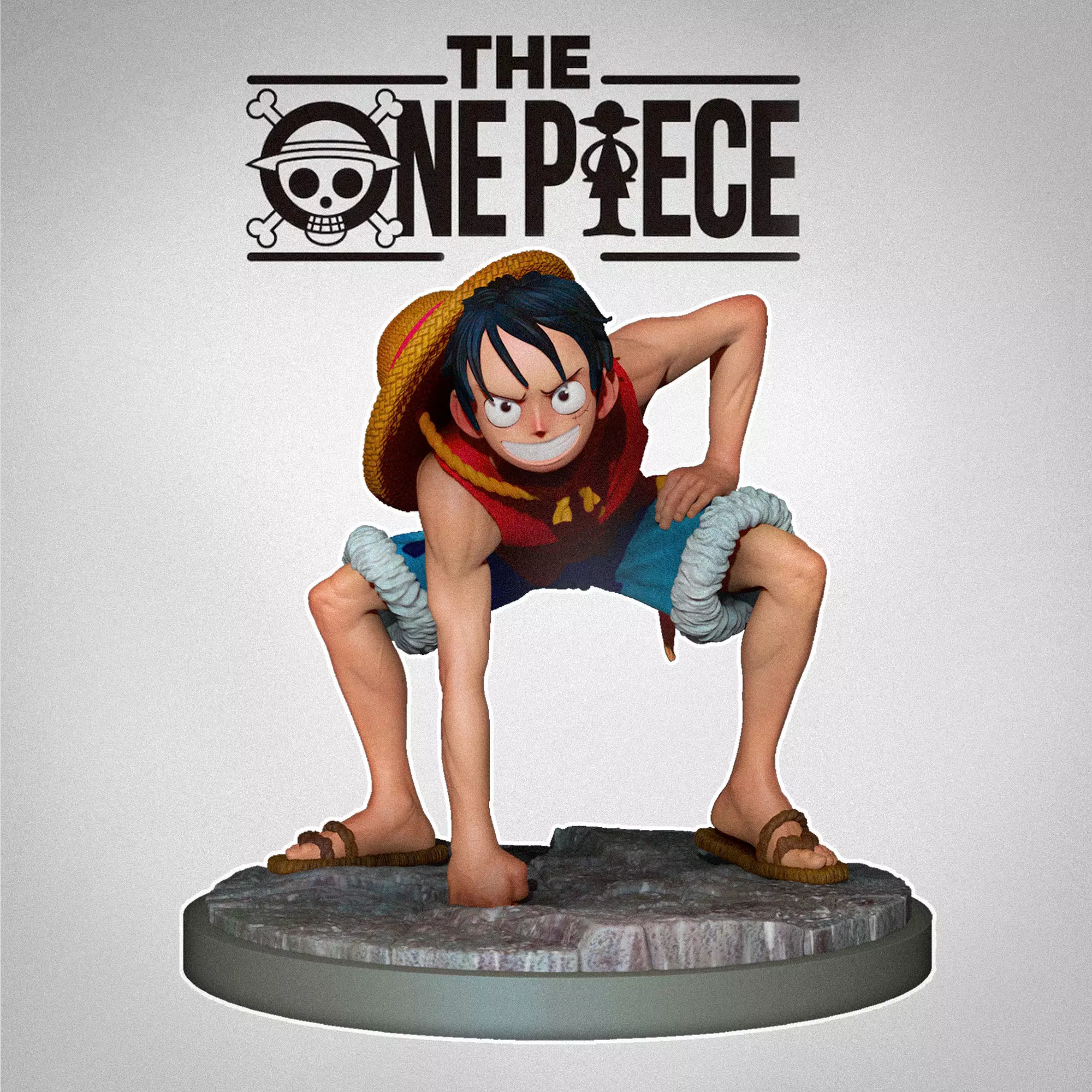 Luffy Figure 3D print model