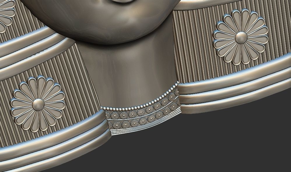 Ancient Egyptian goddess Hathor relief 3d printable cnc model 3D print model_6