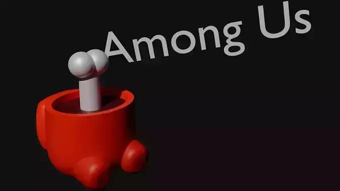 AMONG US DEAD 3D print model blender 3D print model