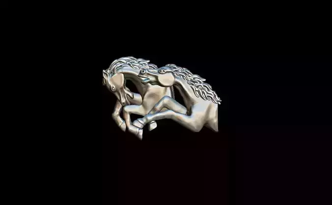 Horses gallop pendant