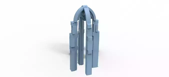 Narnian stone animal rock pillar