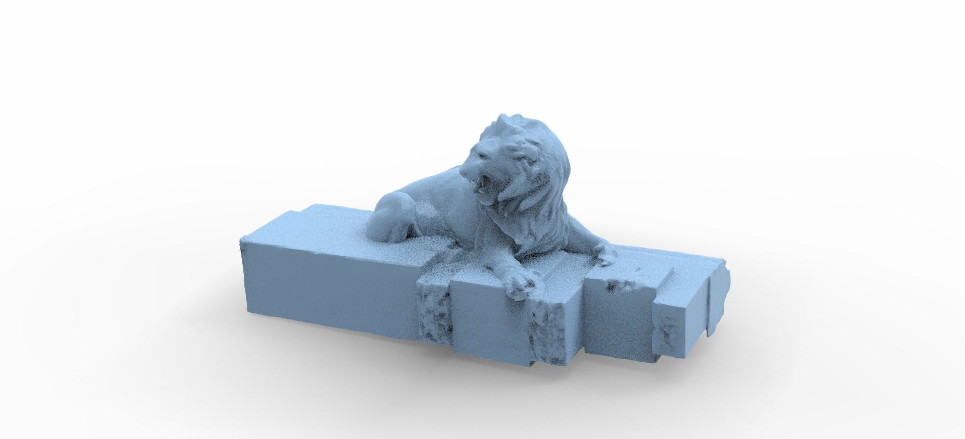 Aslan Stone table low poly Low-poly 3D model_1