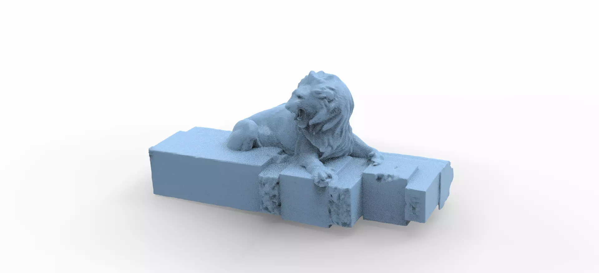 Aslan Stone table low poly Low-poly 3D model_0