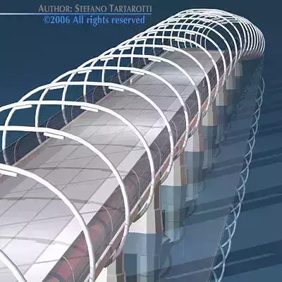 Bridge over body of water