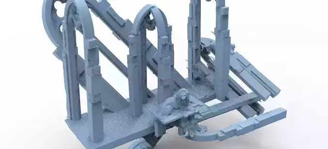 Stone table Ruins castle