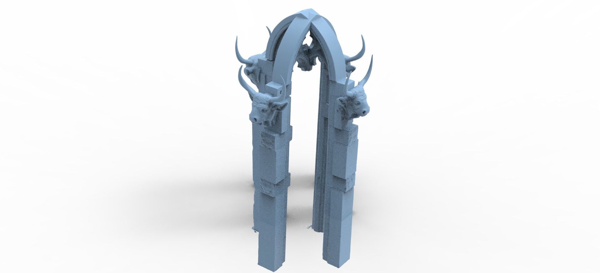 Aslan Stone table Ruins Collection full  3D model_11