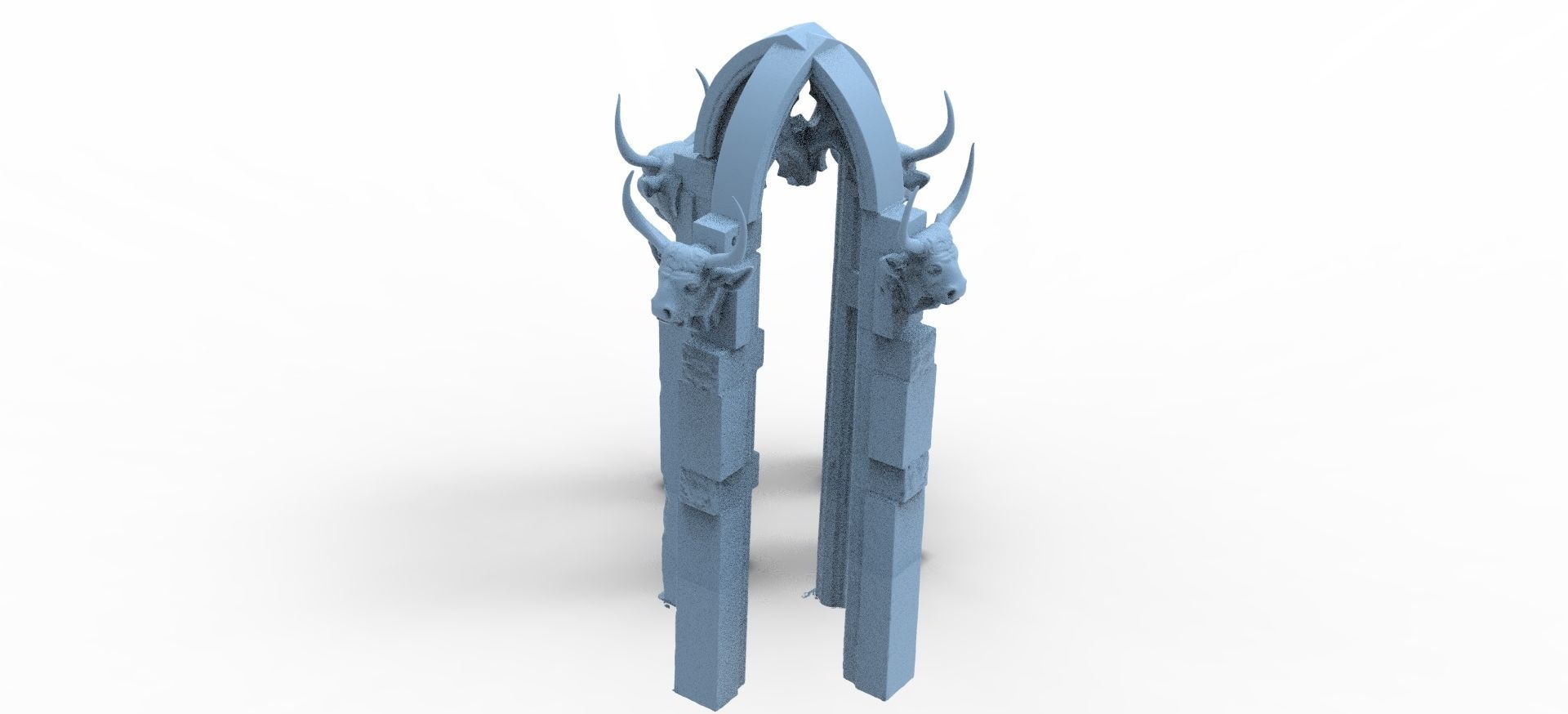 Aslan Stone table Ruins Collection full  3D model_4