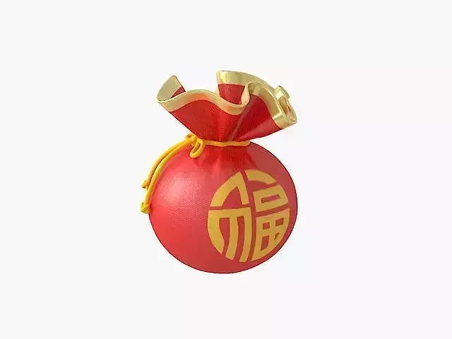 Cartoon Fu Bao - lucky bag - red wedding envelope - money bag