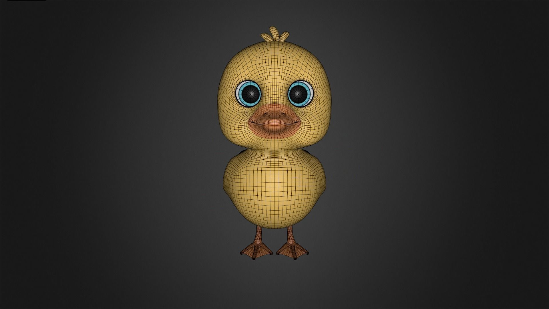 Asset - Cartoons - Animal - Duck Rigged 3D model_3