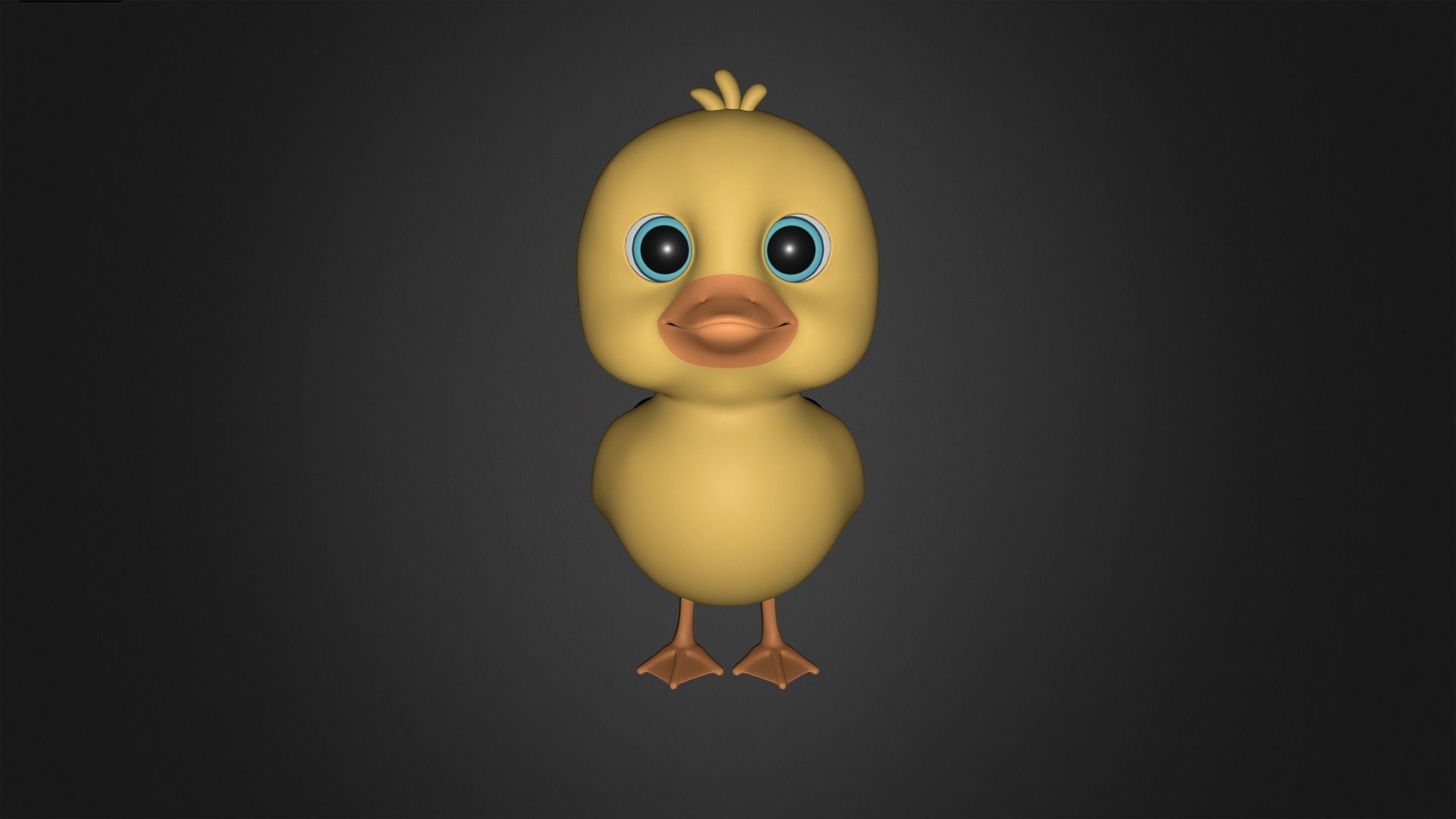 Asset - Cartoons - Animal - Duck Rigged 3D model_2