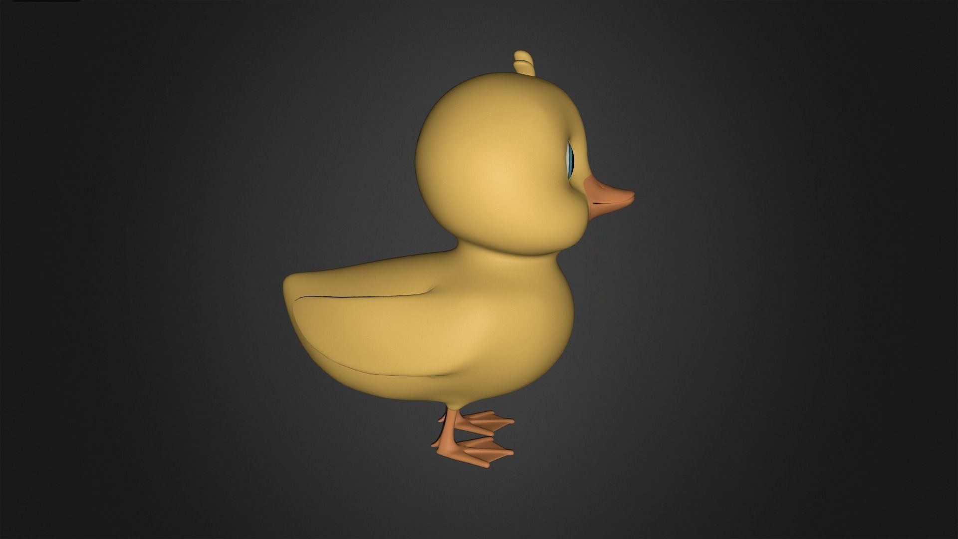Asset - Cartoons - Animal - Duck Rigged 3D model_6