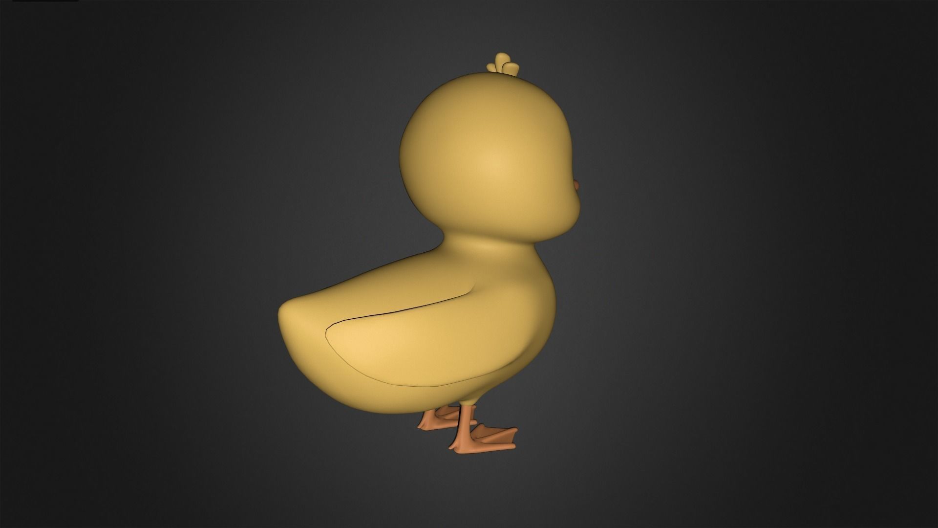 Asset - Cartoons - Animal - Duck Rigged 3D model_8