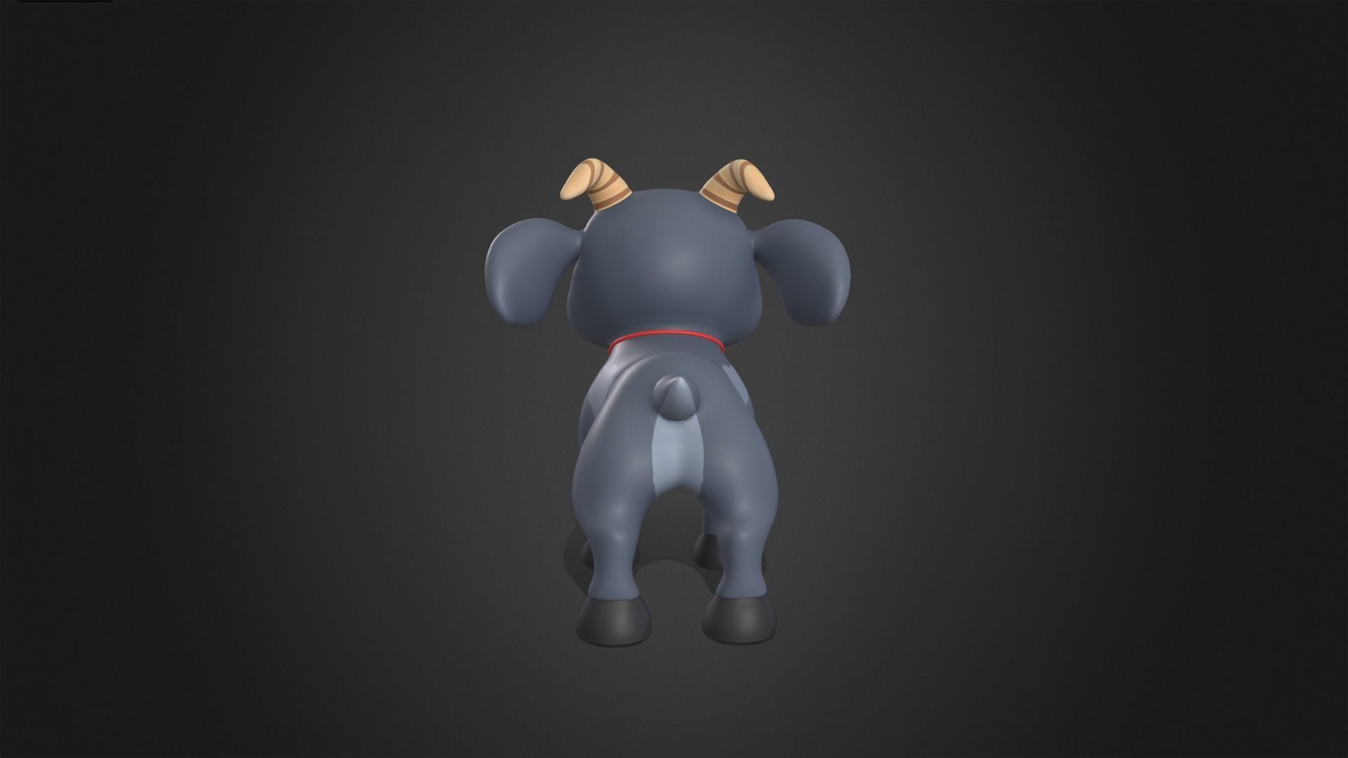 Asset - Cartoons - Animal - Goatling Rigged 3D model_5