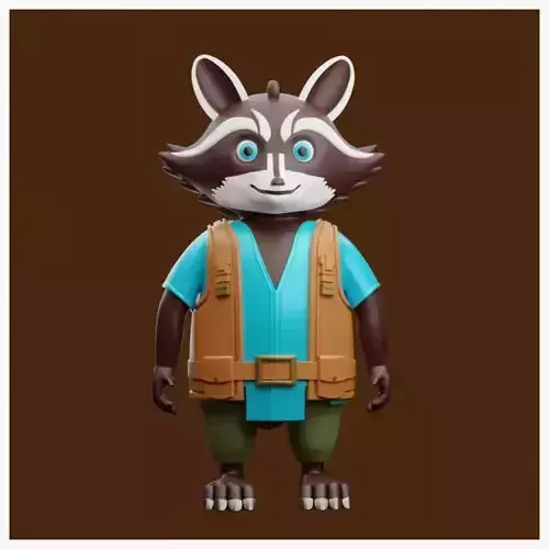 Raccoon 3D Model