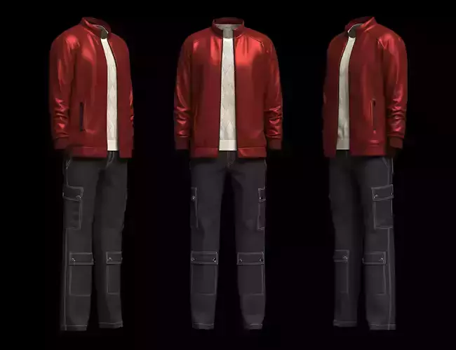 Winter Outfit 3d Model