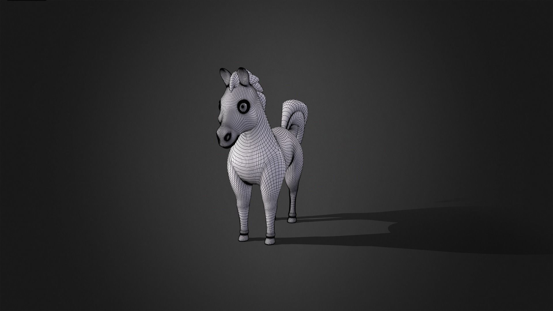 Asset - Cartoons - Animal - Horse Rigged 3D model_15