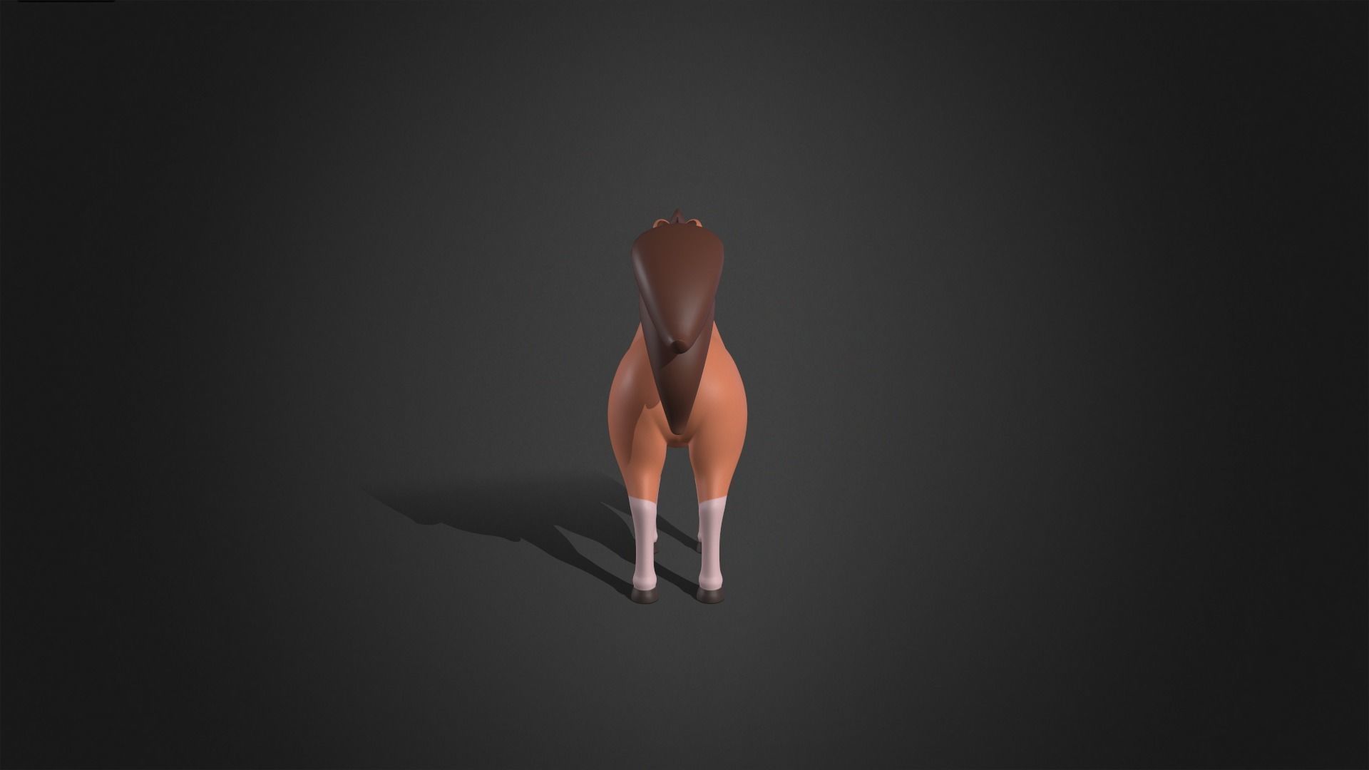 Asset - Cartoons - Animal - Horse Rigged 3D model_6