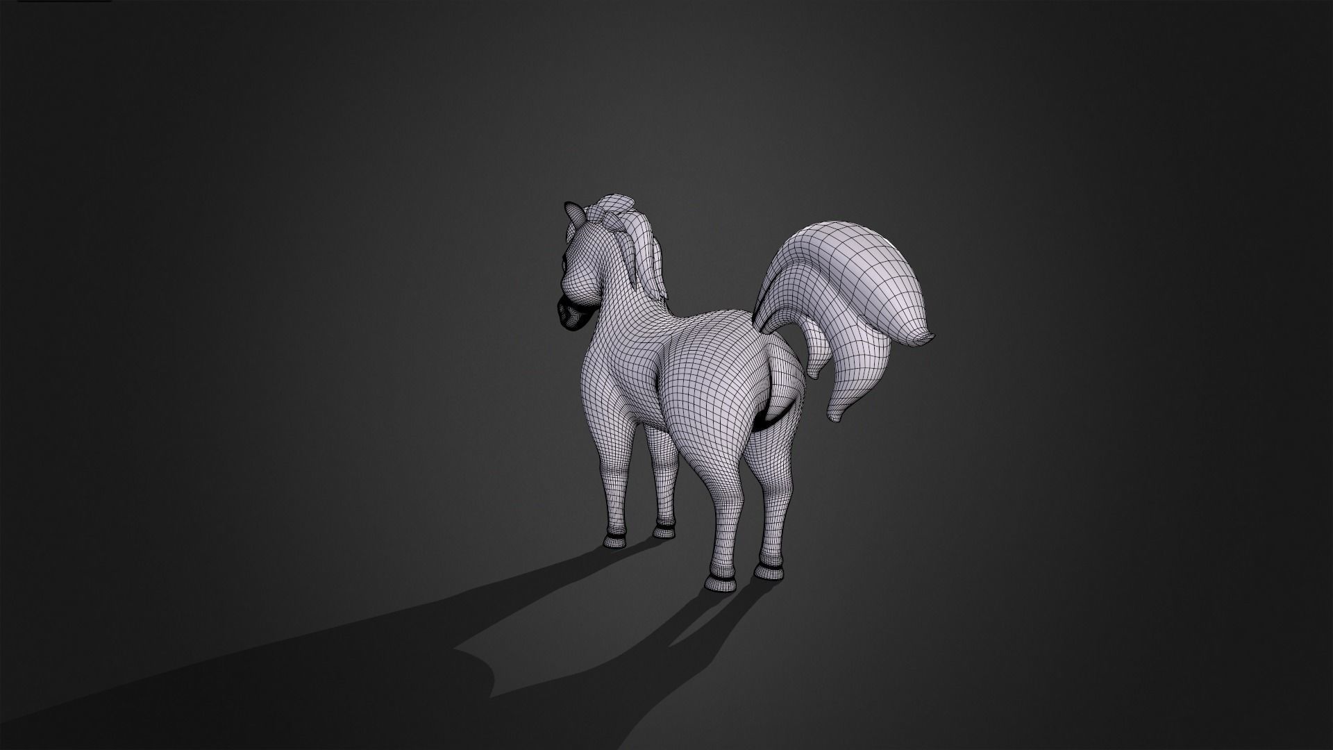 Asset - Cartoons - Animal - Horse Rigged 3D model_9