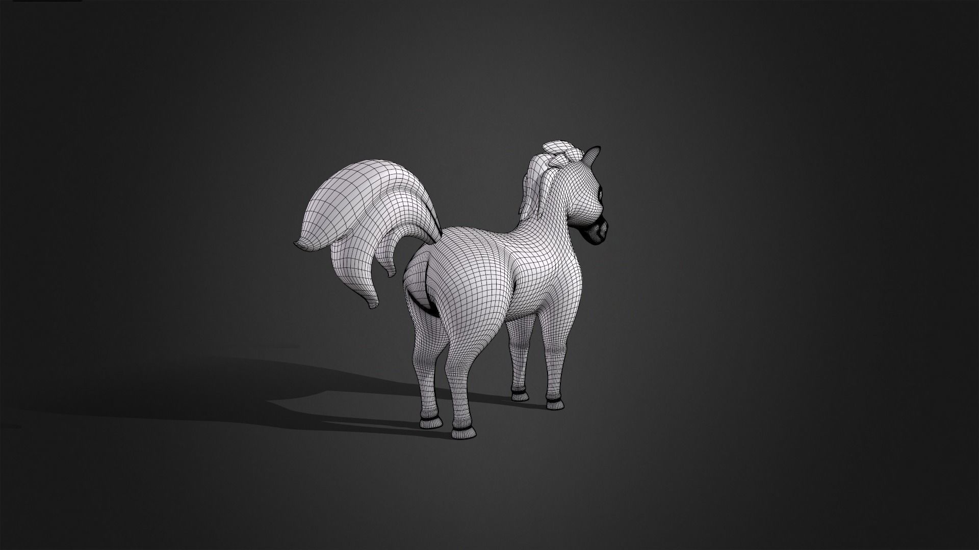 Asset - Cartoons - Animal - Horse Rigged 3D model_5