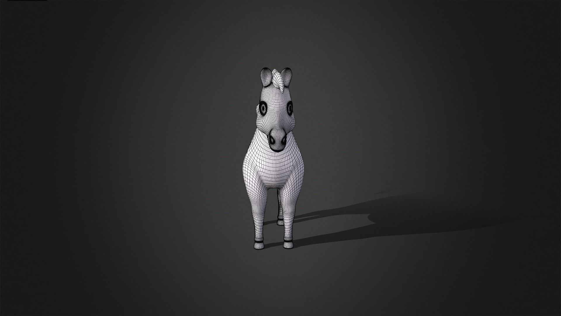 Asset - Cartoons - Animal - Horse Rigged 3D model_13