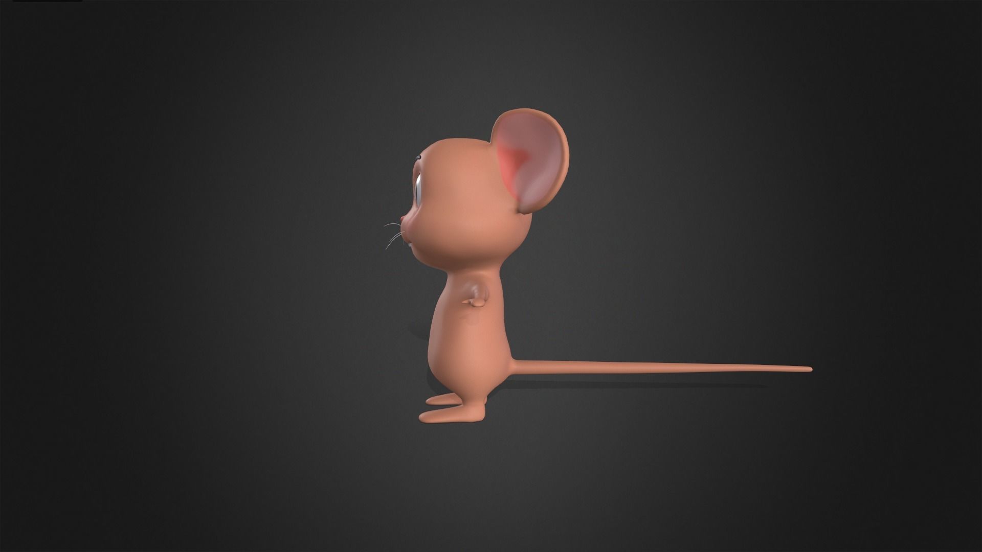 Asset - Cartoons - Animal - Little Mouse Rigged 3D model_14